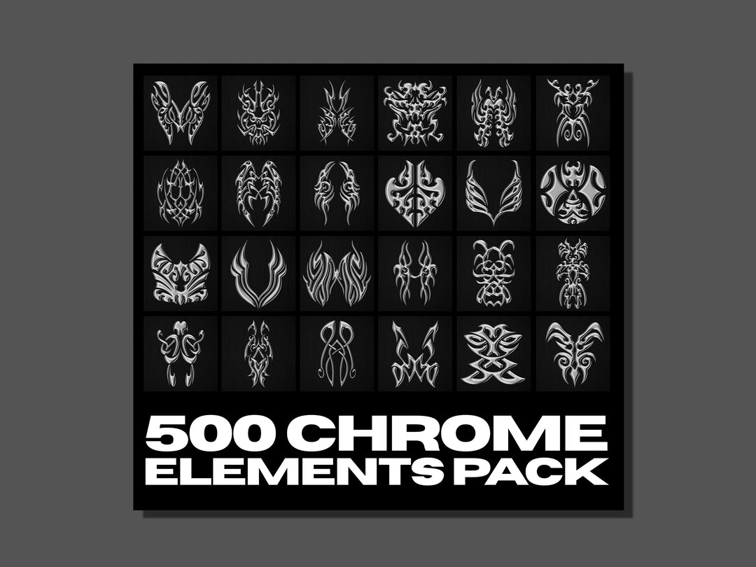 500+ Chrome Tribal Objects